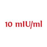 10 mIU/ml (magas) érzékenységű